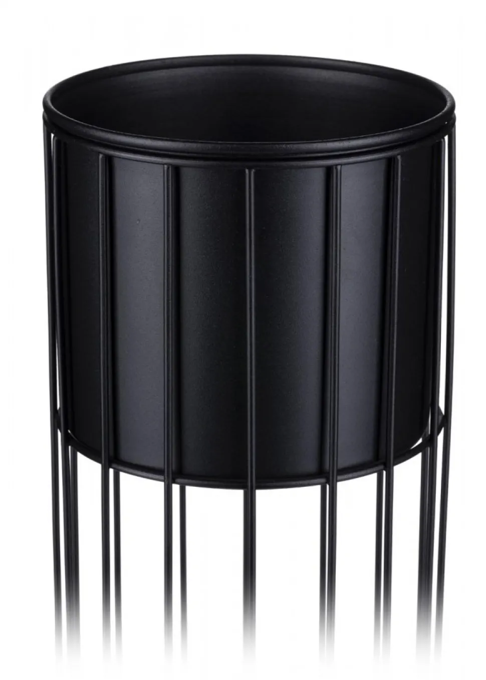 Nowoczesny kwietnik z osłonką 42 cm LOFT metalowy