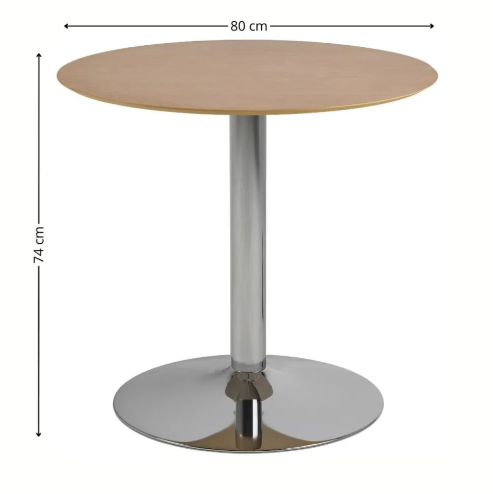 Nowoczesny okrągły stolik kawowy Ibiza 80 cm