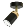 Nowoczesny plafon czarny lampa spot Reno