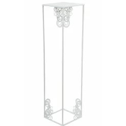 Nowoczesny stojący kwietnik 80cm biały LOFT
