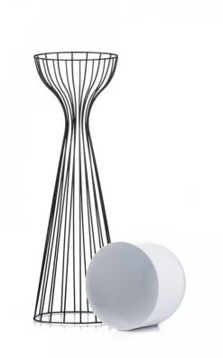 Nowoczesny kwietnik czarno biały 68 cm LOFT * HowHomely Hot