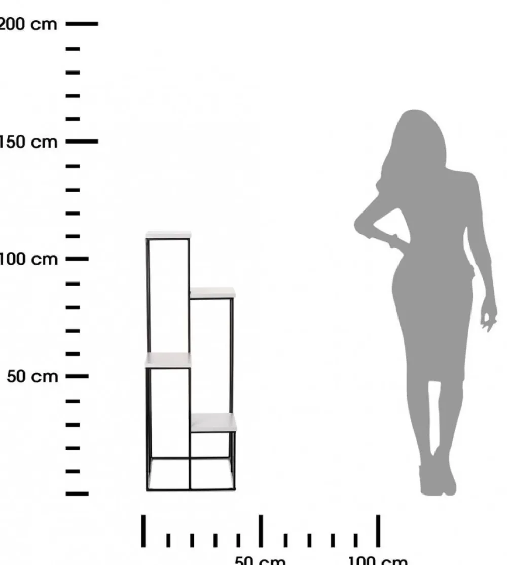 Nowoczesny kwietnik czarno biały 110 cm LOFT * HowHomely Hot