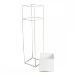 Nowoczesny kwietnik stojak biały 90 cm GLAM * HowHomely Outlet