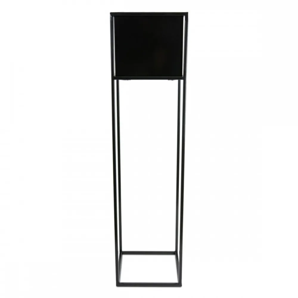 Nowoczesny kwietnik stojak czarny 90 cm LOFT * HowHomely Best
