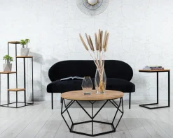 Nowoczesny kwietnik stojak 110 cm czarny LOFT * HowHomely Hot
