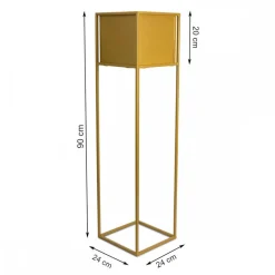 Nowoczesny kwietnik stojak złoty 90 cm GLAM * HowHomely Best