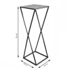 Nowoczesny kwietnik stojący 70 cm czarny LOFT * HowHomely