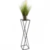 Nowoczesny kwietnik stojący 100 cm czarny * HowHomely Discount