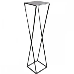 Nowoczesny kwietnik stojący 100 cm czarny * HowHomely Discount