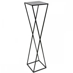 Nowoczesny kwietnik stojący 100 cm czarny * HowHomely Discount
