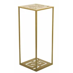 Nowoczesny stojący kwietnik 60 cm złoty * HowHomely