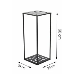 Nowoczesny stojący kwietnik czarny 60 cm LOFT * HowHomely Online