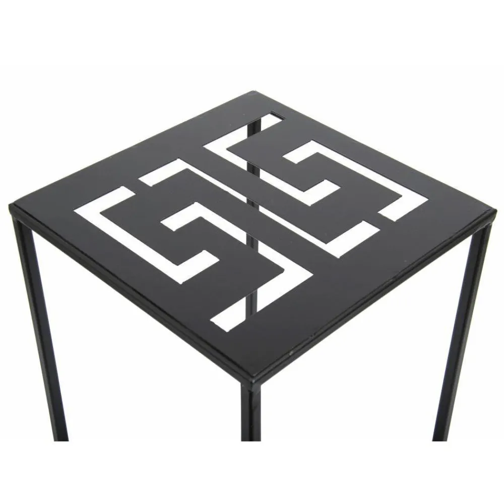 Nowoczesny stojący kwietnik czarny 60 cm LOFT * HowHomely Online