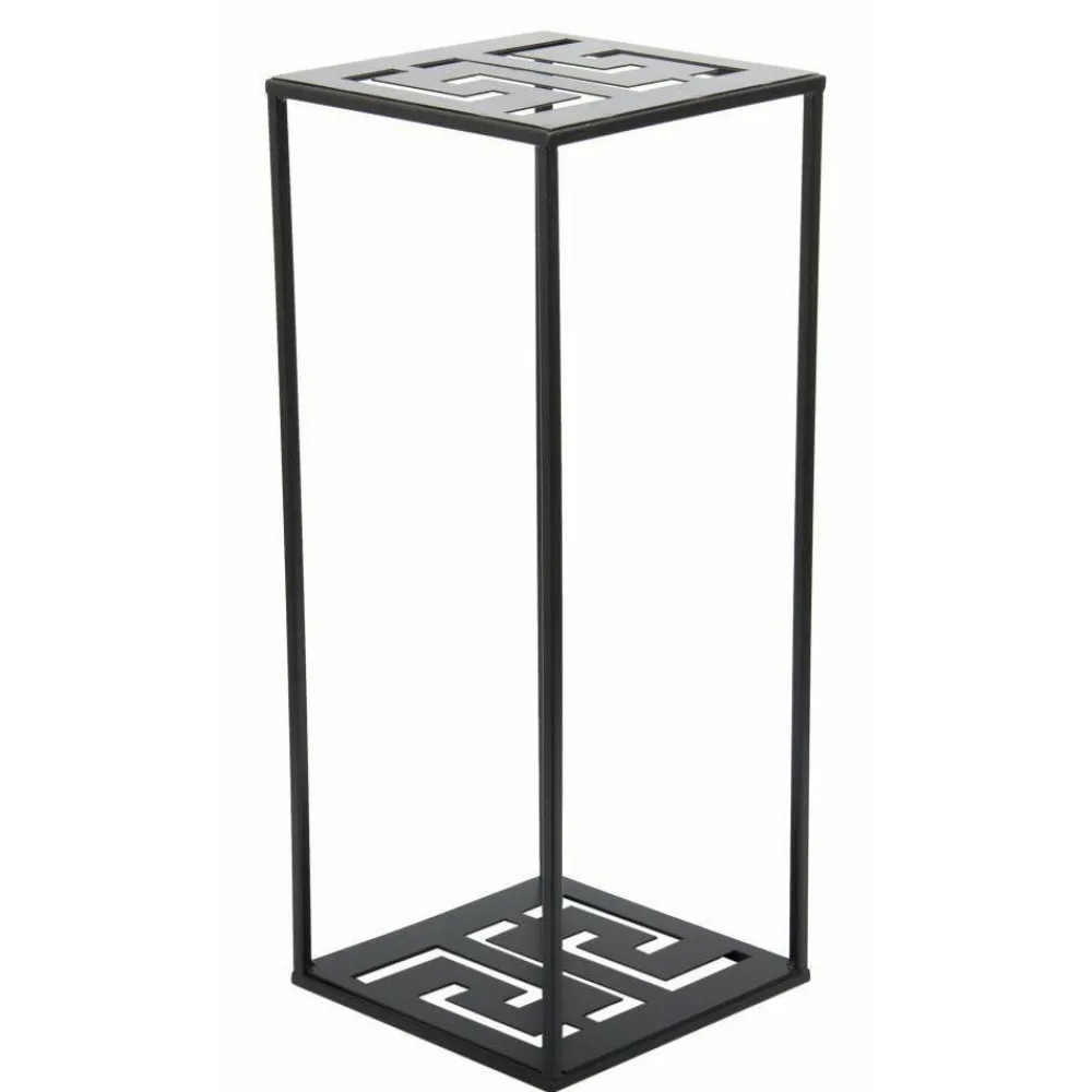 Nowoczesny stojący kwietnik czarny 60 cm LOFT * HowHomely Online