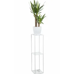 Nowoczesny stojący kwietnik 100 cm biały LOFT * HowHomely