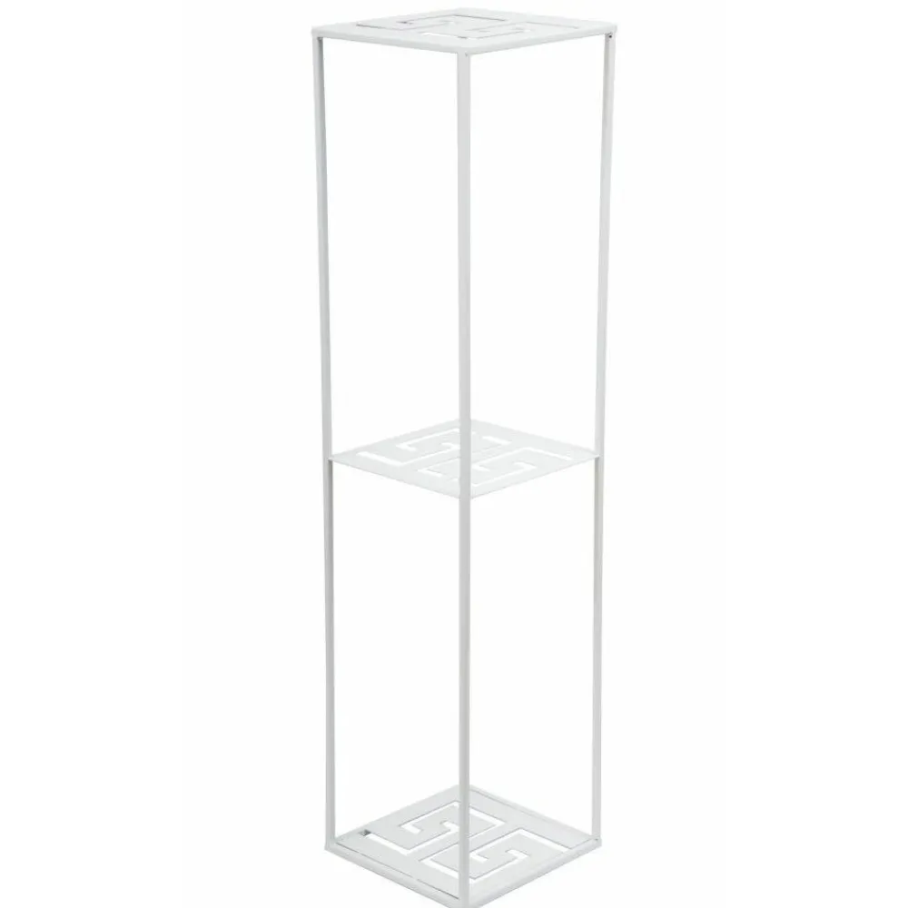 Nowoczesny stojący kwietnik 100 cm biały LOFT * HowHomely