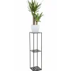 Nowoczesny stojący kwietnik 100 cm czarny LOFT * HowHomely Online