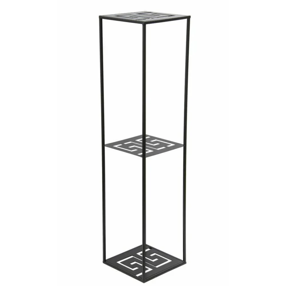 Nowoczesny stojący kwietnik 100 cm czarny LOFT * HowHomely Online