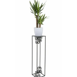 Nowoczesny stojący kwietnik 80 cm czarny LOFT * HowHomely Outlet