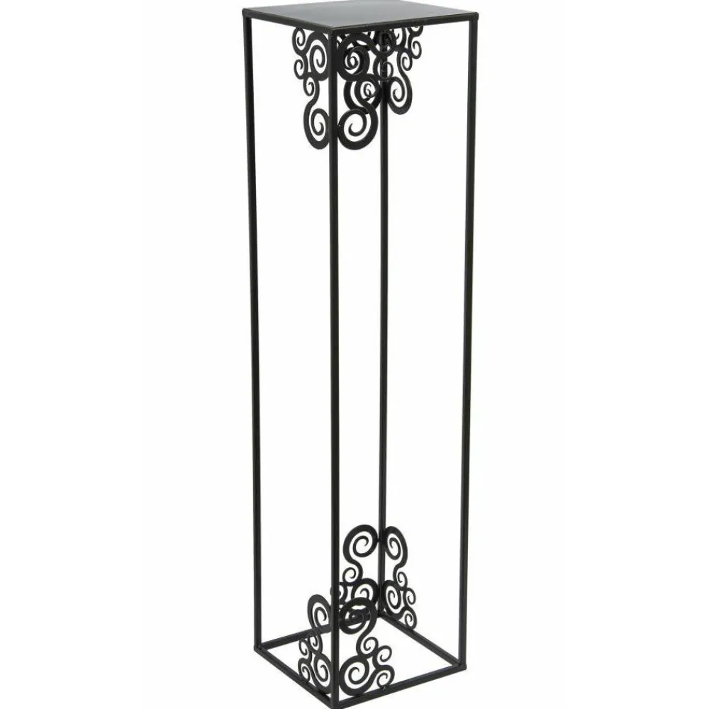 Nowoczesny stojący kwietnik 80 cm czarny LOFT * HowHomely Outlet