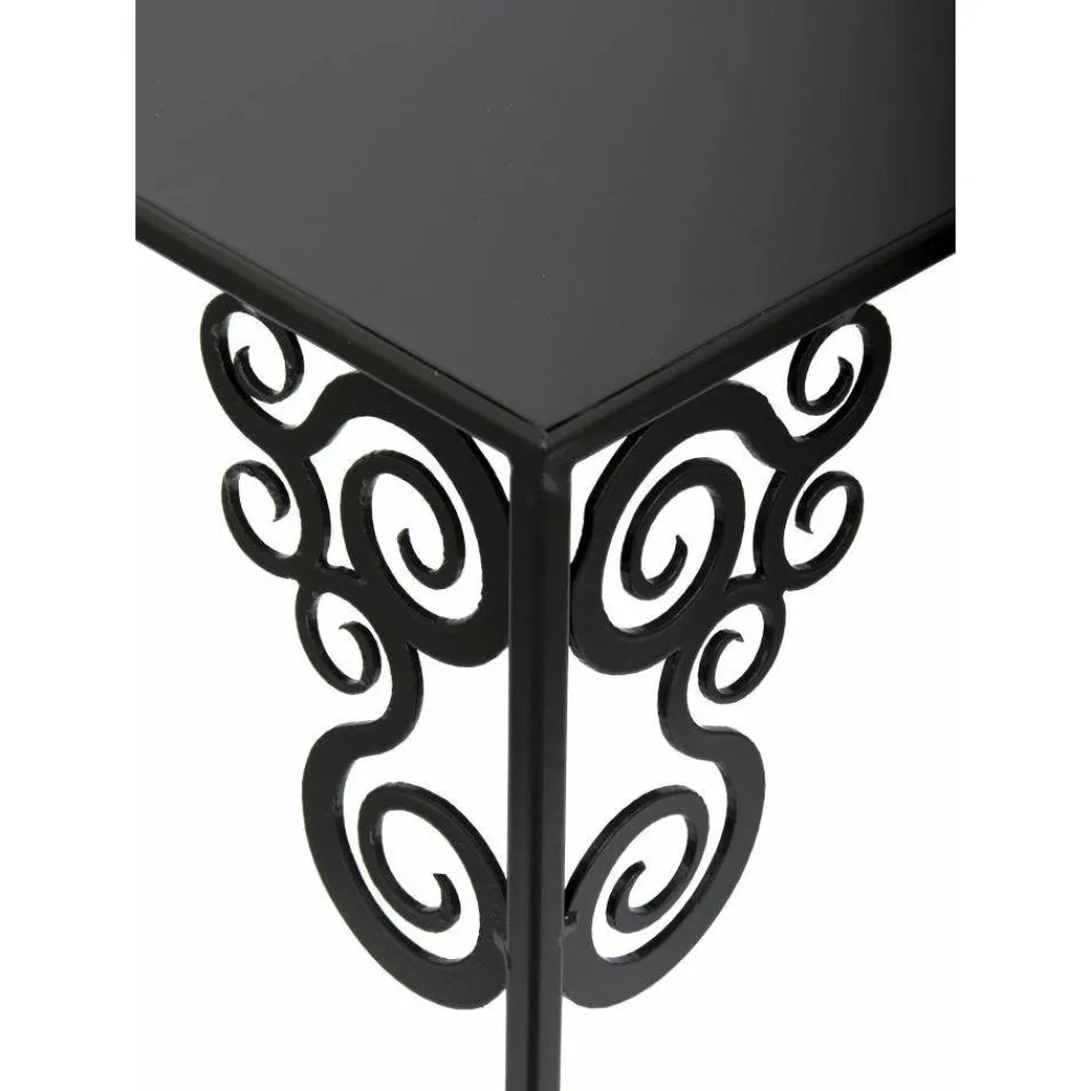 Nowoczesny stojący kwietnik 80 cm czarny LOFT * HowHomely Outlet