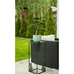 Nowoczesny stojący kwietnik 60 cm czarny LOFT * HowHomely Hot