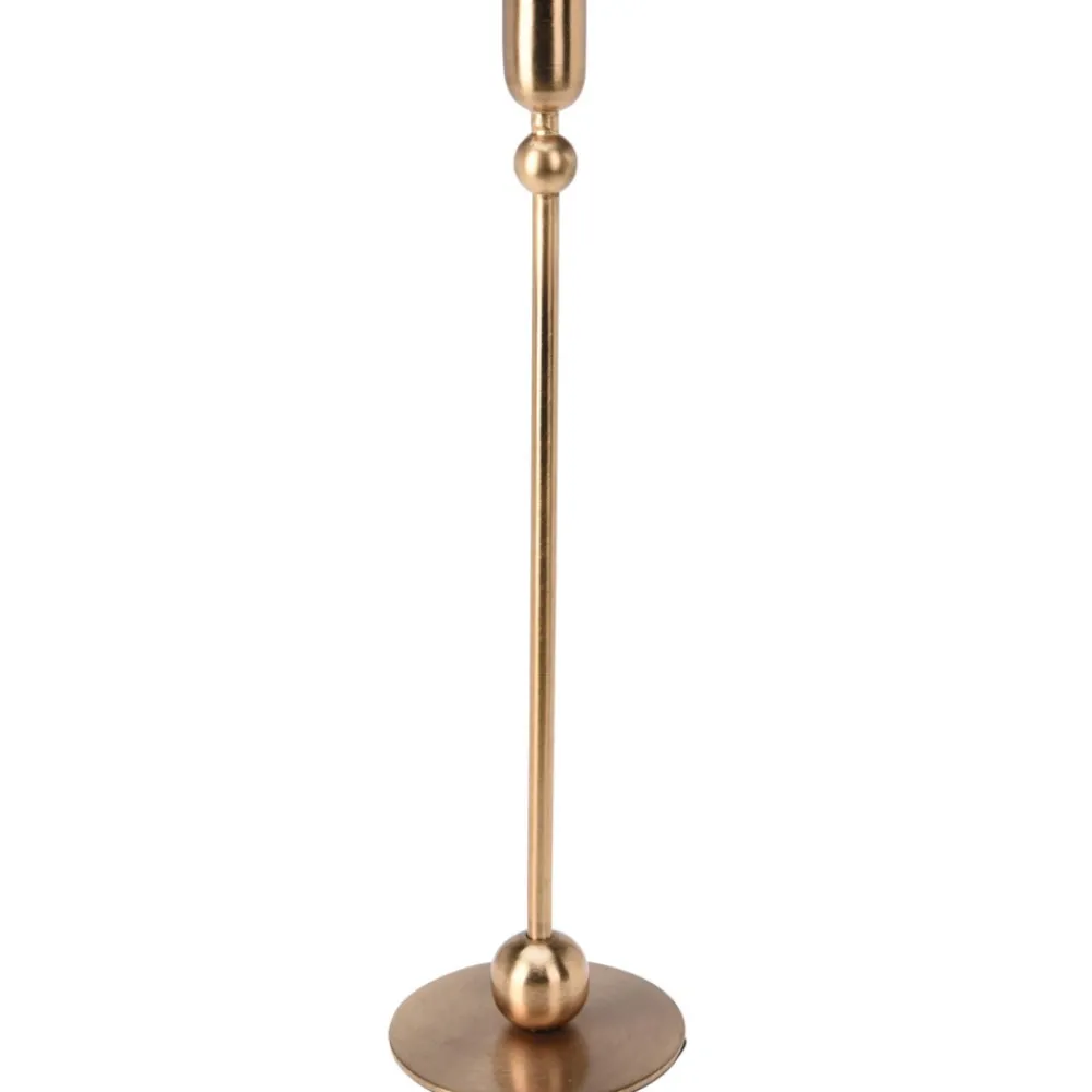 Nowoczesny wysoki świecznik w kolorze złota 33 cm * H&S Decoration Sale