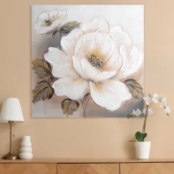 Obraz 664/A 60x60 cm białe kwiaty