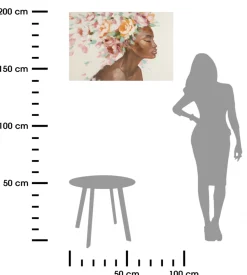 Obraz 567A 60x90 cm kobieta z kwiatami