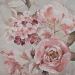 Obraz 611/B 80x80 cm różowe kwiaty