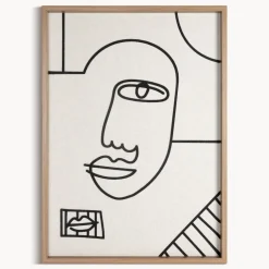 Obraz 669/A 50x70 cm linearna twarz * EUROFIRANY B.B. Choczyńscy Sp.J. Best