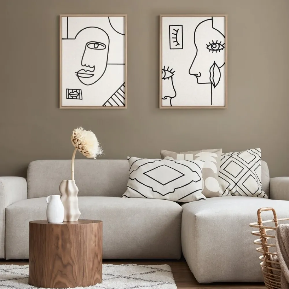 Obraz 669/A 50x70 cm linearna twarz * EUROFIRANY B.B. Choczyńscy Sp.J. Best