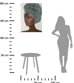 Obraz 565B 60x80 cm kobieta w turbanie * EUROFIRANY B.B. Choczyńscy Sp.J. Sale