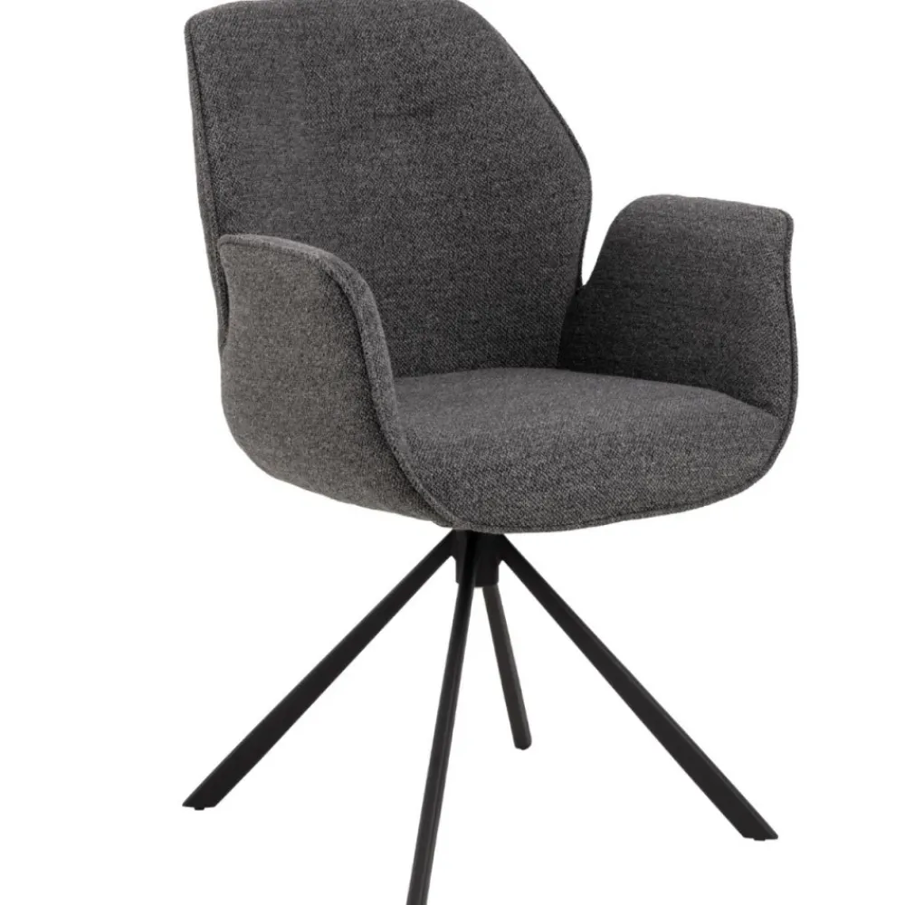 Obrotowe krzesło do jadalni Aura antracytowe * Actona Clearance