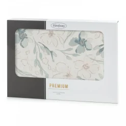 Obrus INES 10 145x350 cm naturalny kwiaty