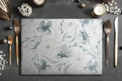 Obrus INES 10 145x260 cm naturalny kwiaty
