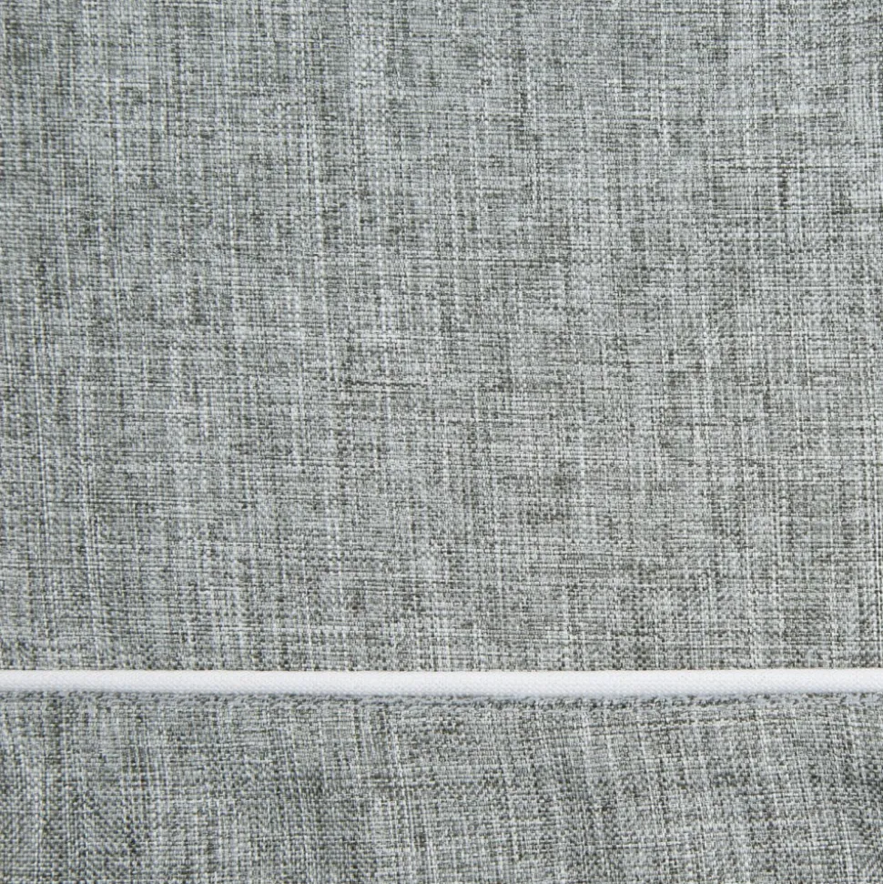Obrus MEGI 140x180 cm popielaty lamówka