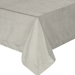 Obrus MELINDA 140x220 srebrny listwa