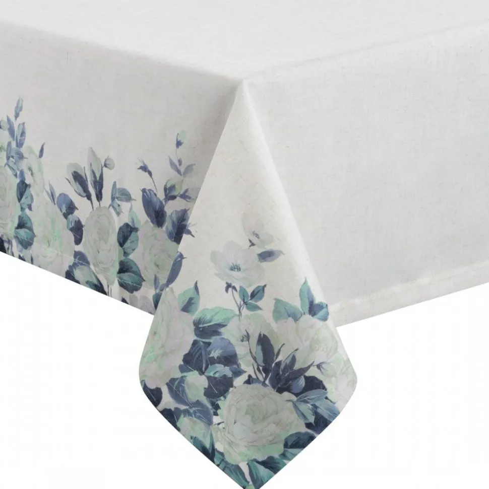 Obrus NATU/8 140x300 cm biały + zielony