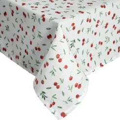 Obrus plamoodporny Cherry 85x85 cm biały