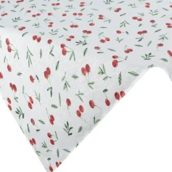 Obrus plamoodporny Cherry 85x85 cm biały