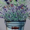 Obrus SUMMER1 140x220 wiaderko z lawendą
