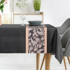 Obrus z bieżnikiem ANITA 1 140x300 cm czarny