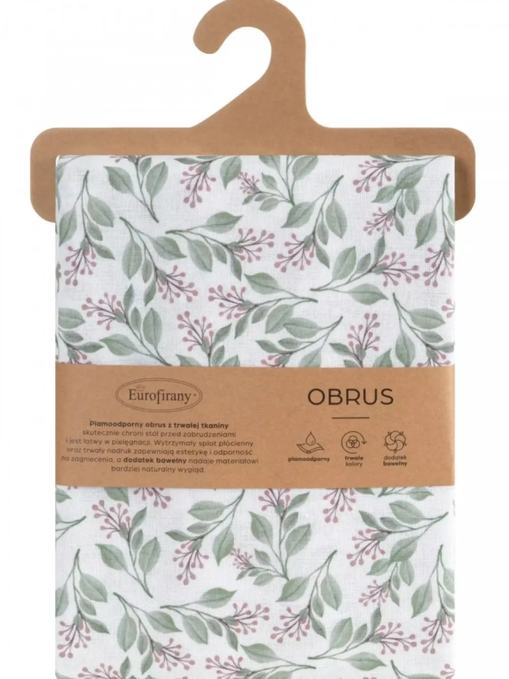 Obrus Grace 140x180 cm biało zielony * EUROFIRANY B.B. Choczyńscy Sp.J. Clearance