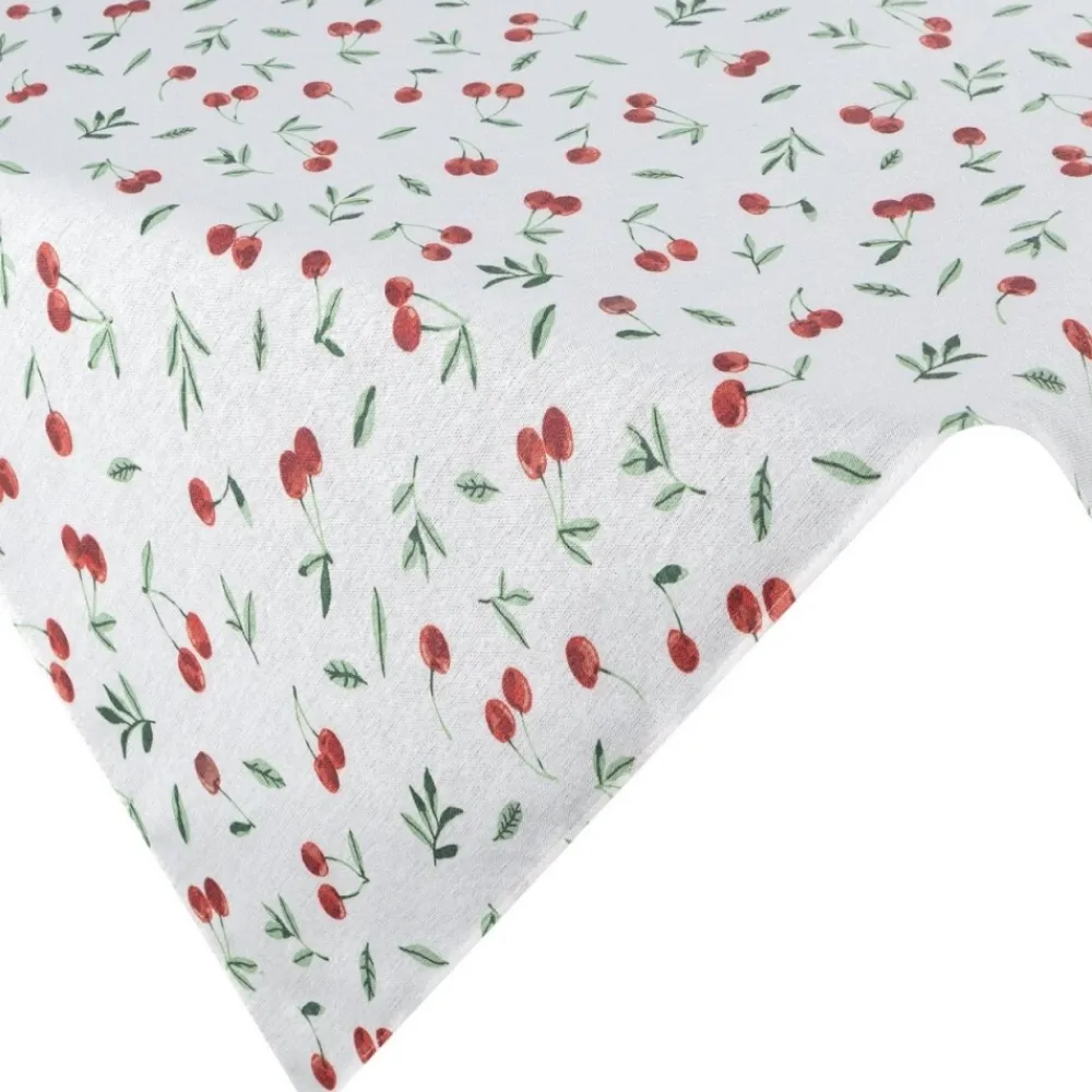 Obrus plamoodporny Cherry 140x220 cm biały * EUROFIRANY B.B. Choczyńscy Sp.J. Outlet
