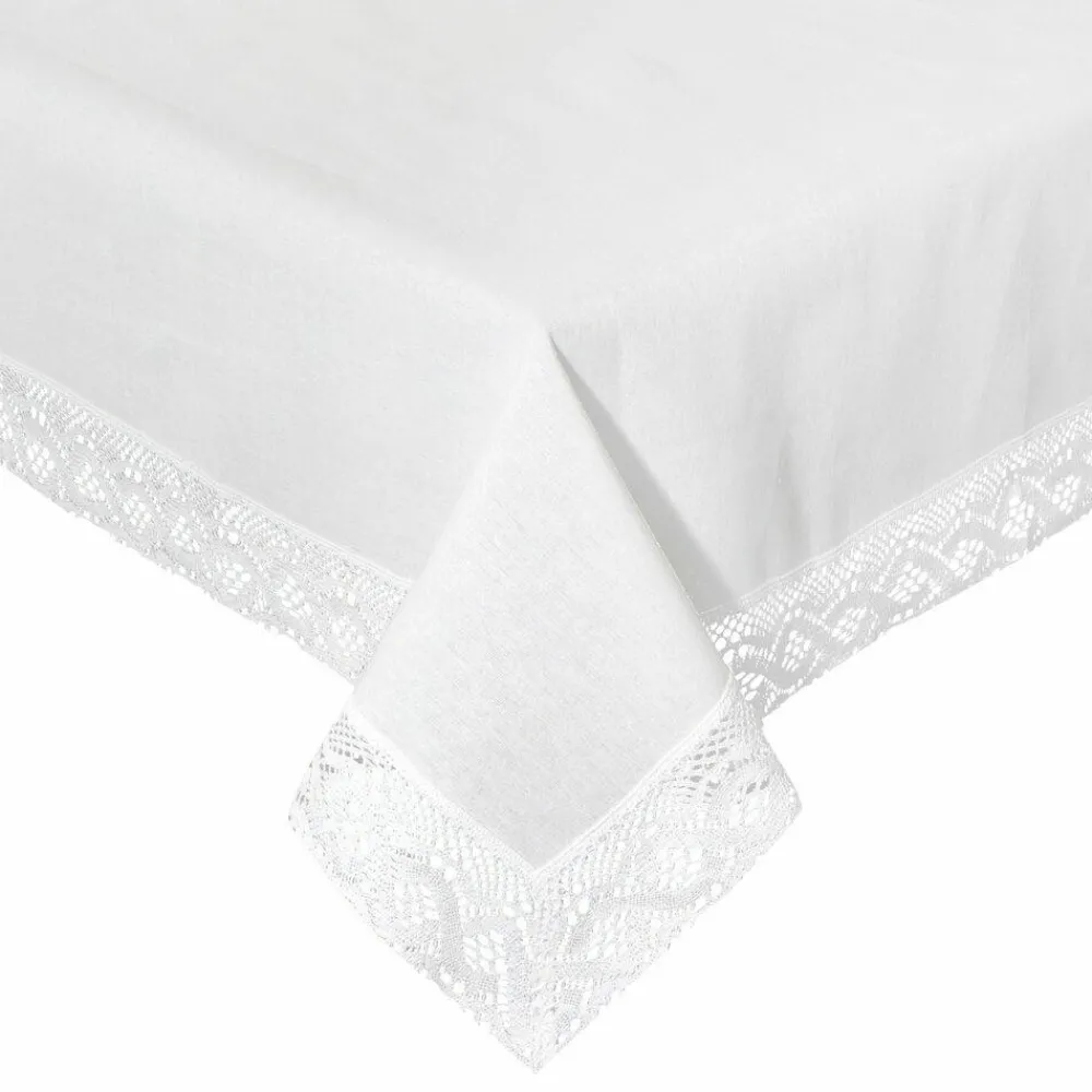 Obrus SUSAN 140X180 cm biały koronka * EUROFIRANY B.B. Choczyńscy Sp.J. Outlet