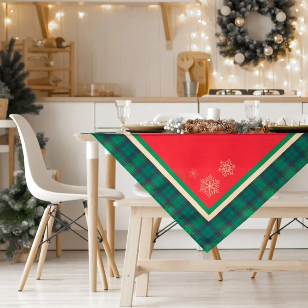 Obrus świąteczny CHERRY 85x85 cm kratka * EUROFIRANY B.B. Choczyńscy Sp.J. Outlet