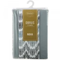 Obrus z bieżnikiem ANITA 2 140x260 cm popielaty * EUROFIRANY B.B. Choczyńscy Sp.J. Online