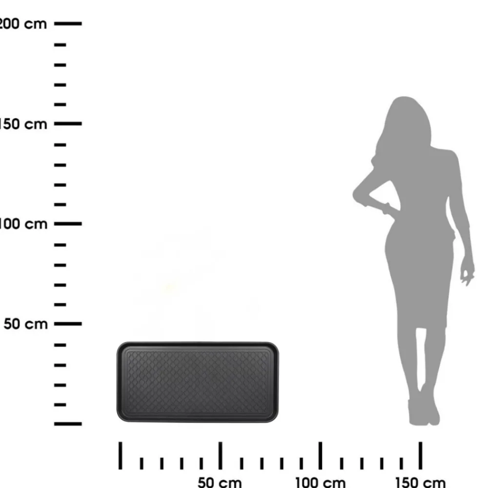Ociekacz na buty 38x76 cm czarny * LUANCE Clearance