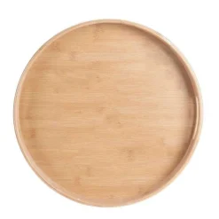 Okrągła taca bambusowa z rączkami 40 cm * Excellent Houseware New